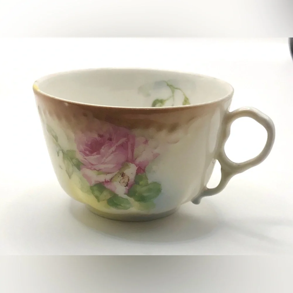 Rosenthal Floral Porcelain Tea Cups and Saucers - Antique - Picture 9 of 12